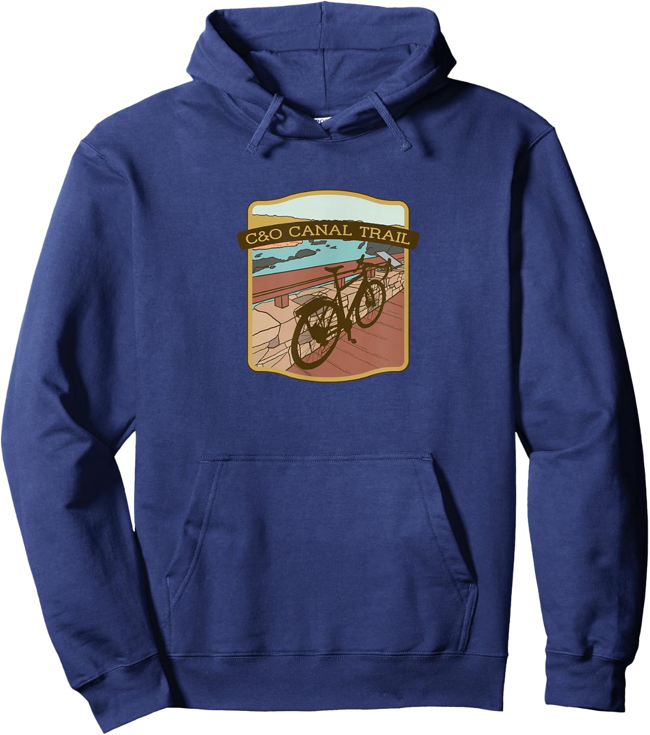 C&O Canal Trail cycling Hoodie - Hoodie | Navy