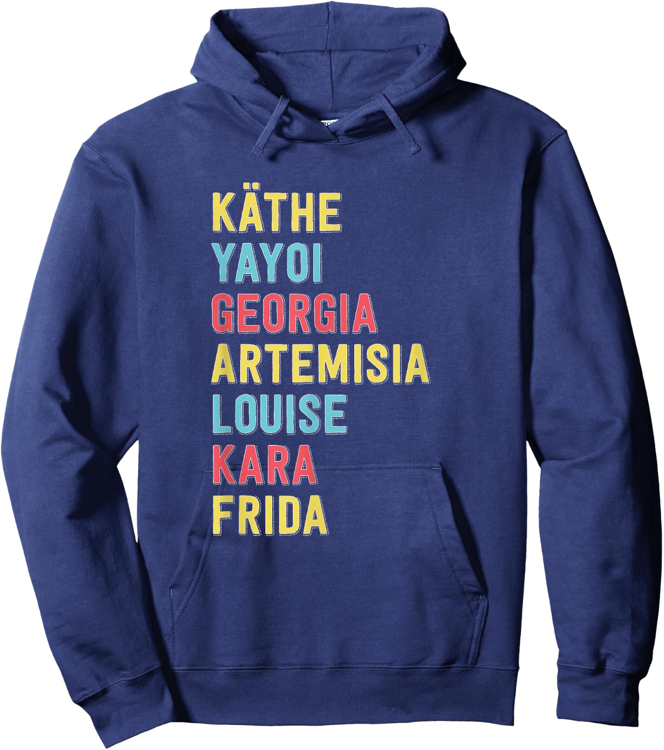 Famous Women Artists Feminist Art History Hoodie - Hoodie | Navy