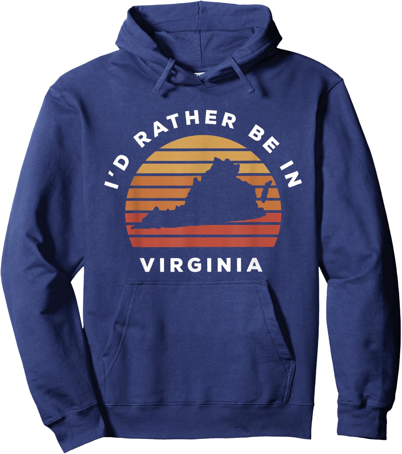 I'd Rather Be In Virginia Hoodie - Hoodie | Navy