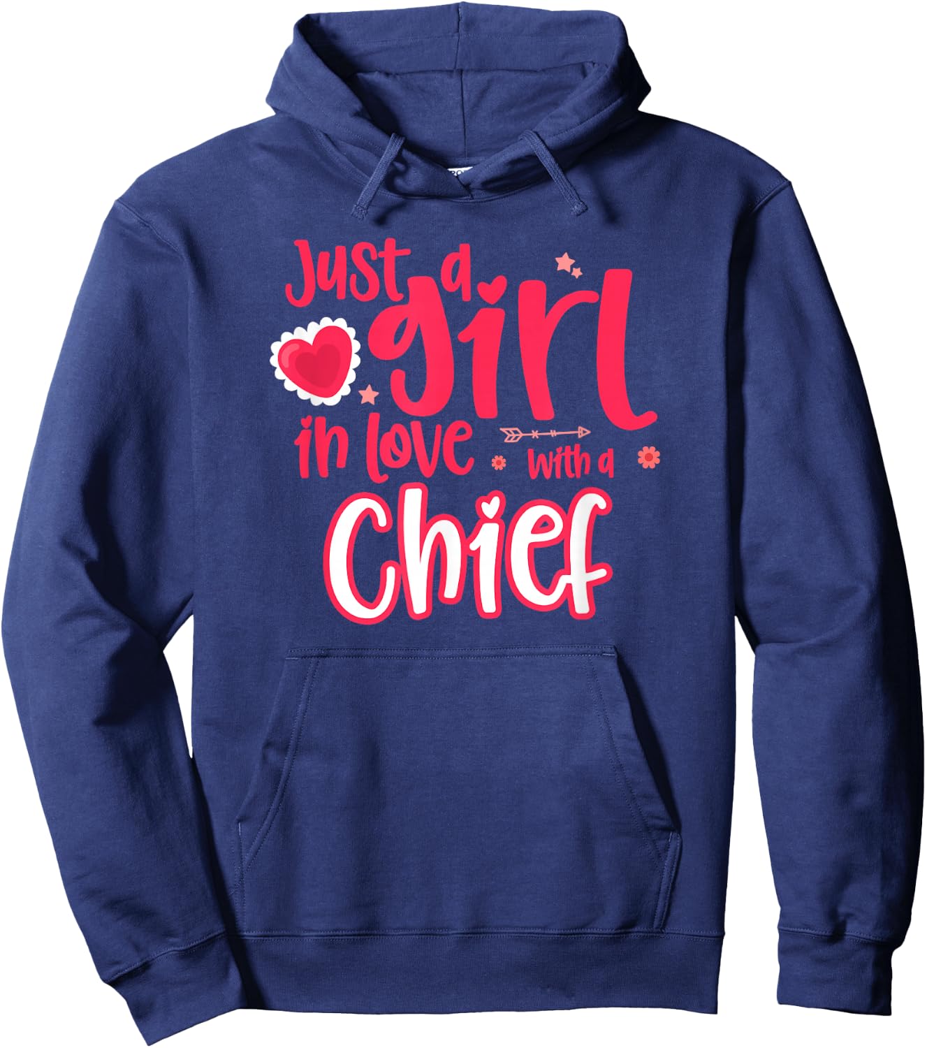 Just a Girl in Love with a Chief Hoodie - Hoodie | Navy