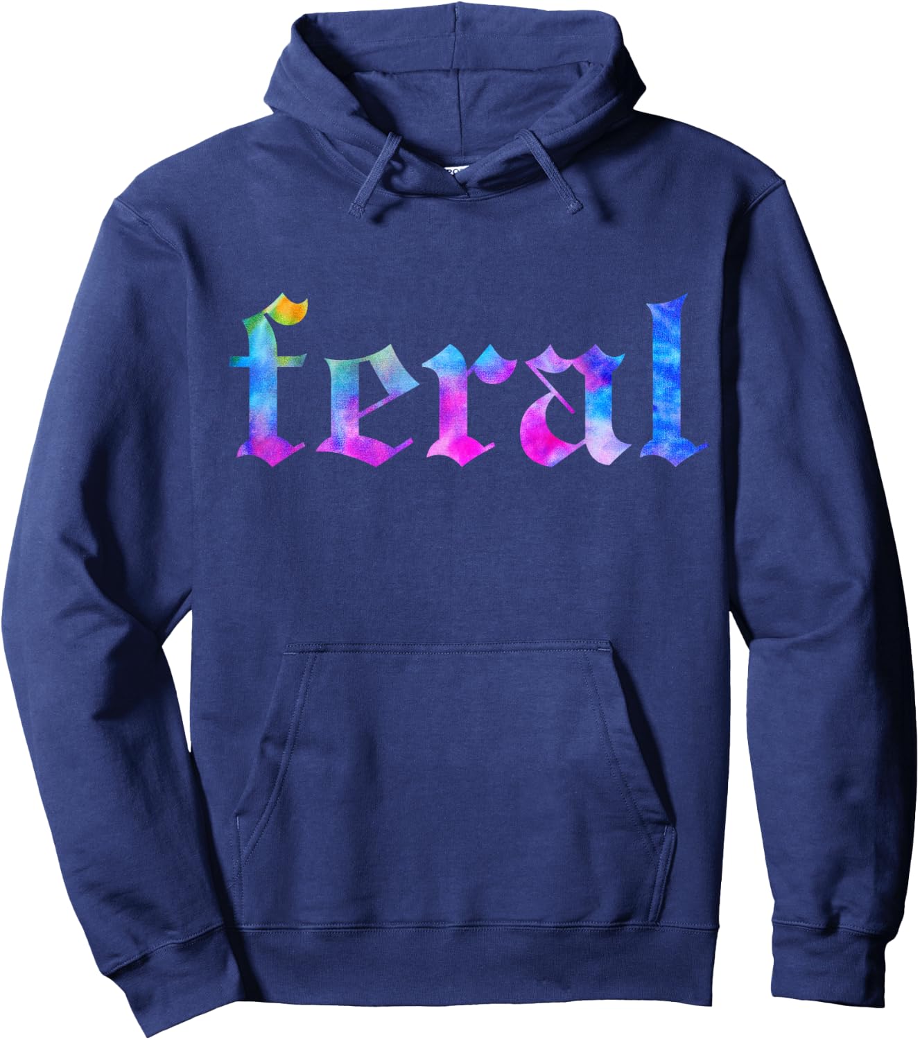 FERAL Tie Dye Hoodie - Hoodie | Navy