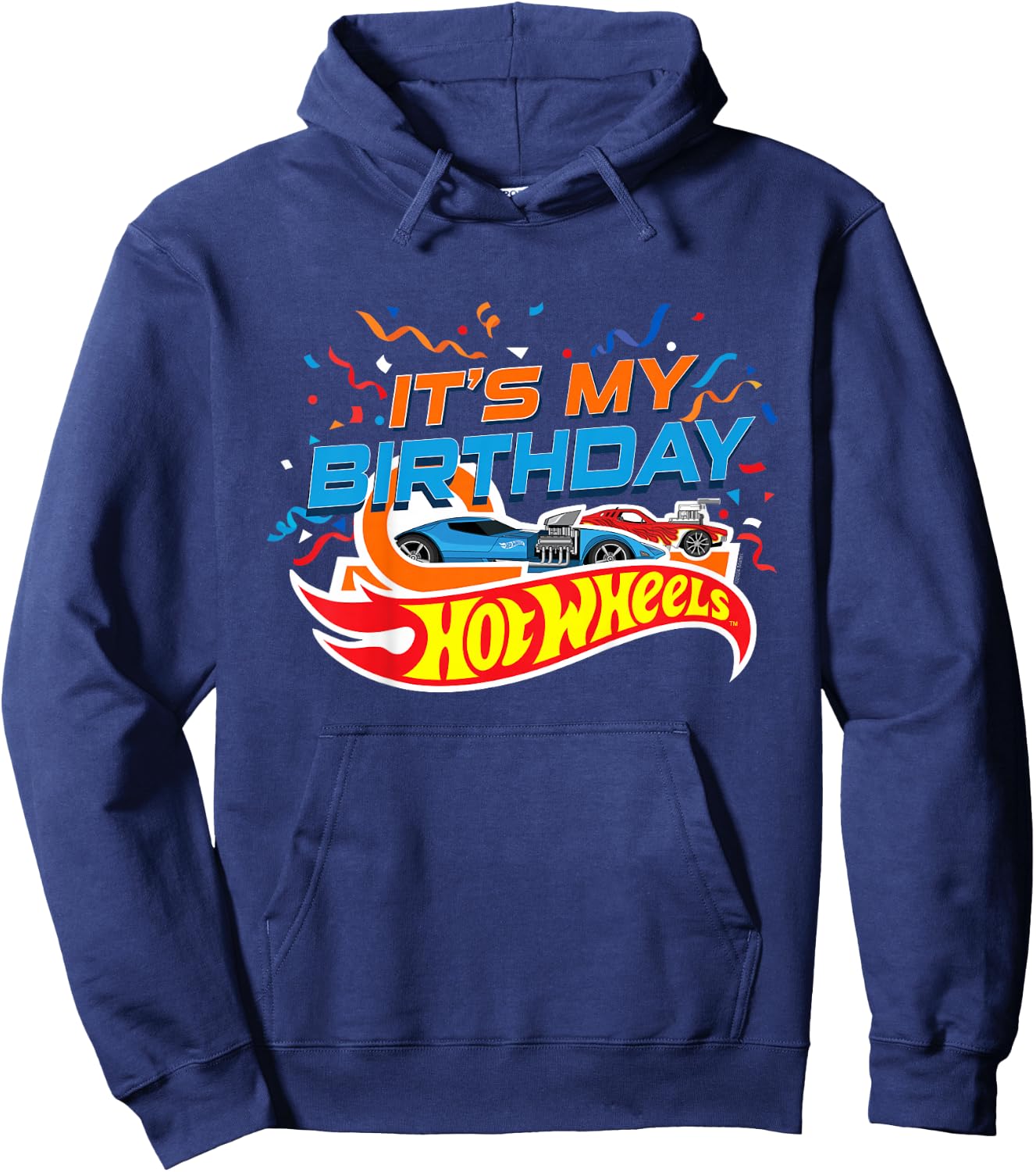 Kids Hot Wheels It's My Birthday Confetti Hoodie - Hoodie | Navy