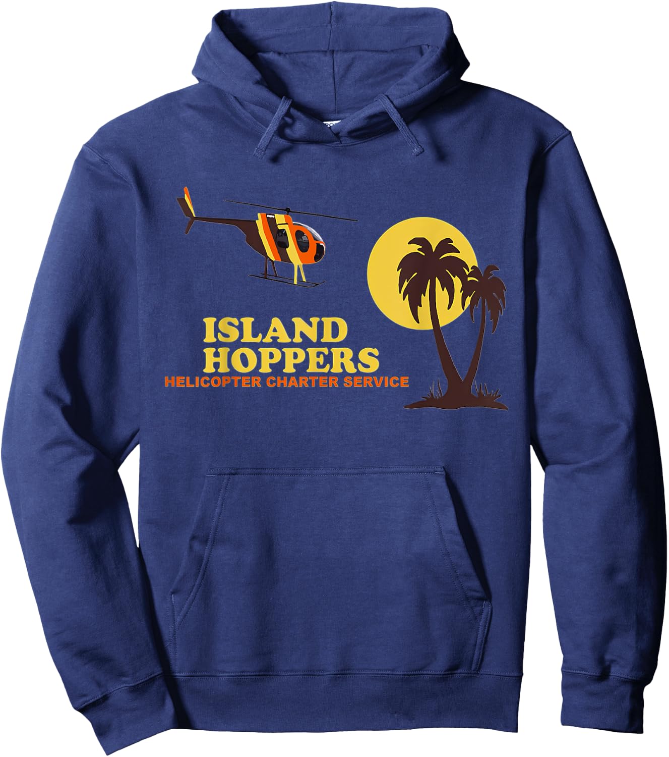Island Vintage 80s Hoppers Hoodie - Hoodie | Navy