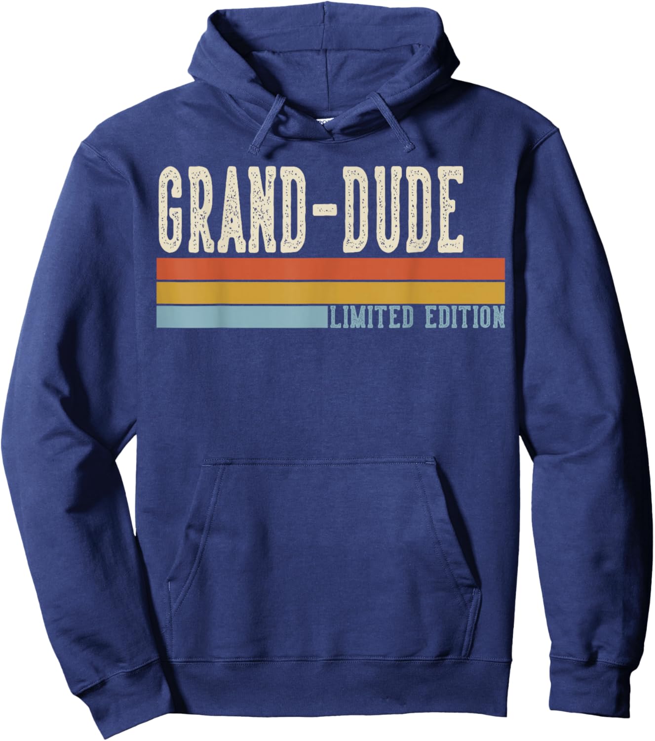 Grand-Dude Vintage Grandpa Retro Fathers Day Hoodie - Hoodie | Navy