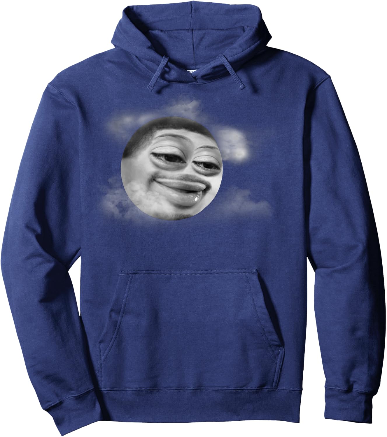 Funny Flight Reacts Moon Face Meme Hoodie - Hoodie | Navy