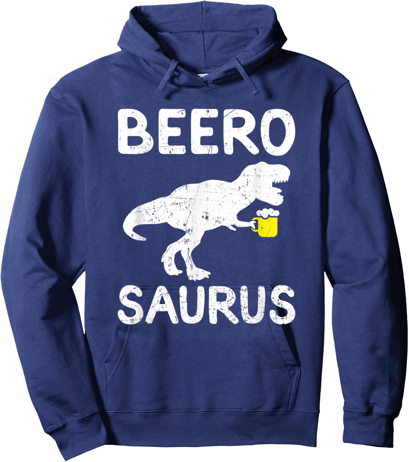 Beer Dinosaur Trex Funny Beer Drinking Hoodie - Hoodie | Navy