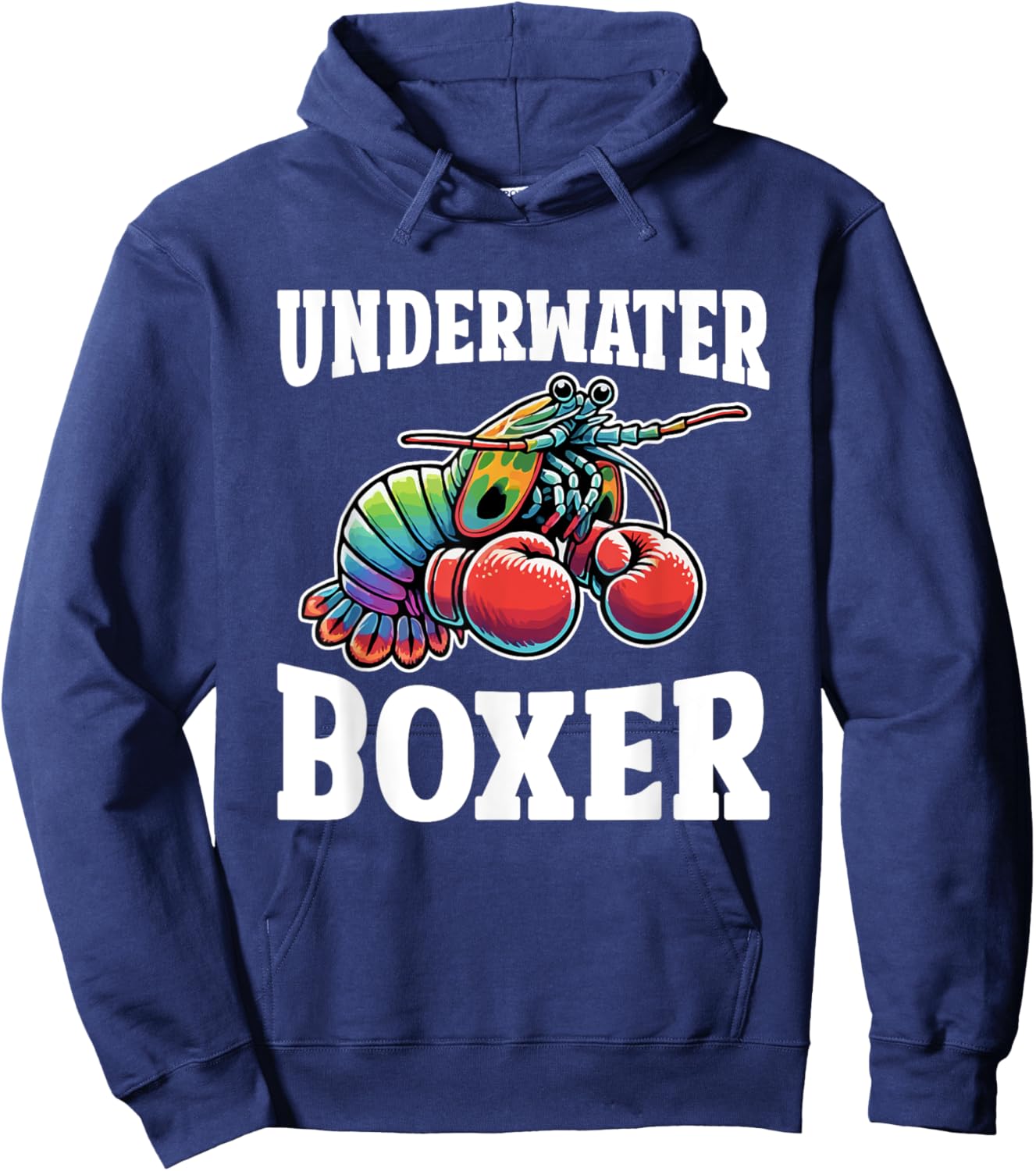 Mantis Shrimp Underwater Peacock Mantis Shrimp Hoodie - Hoodie | Navy