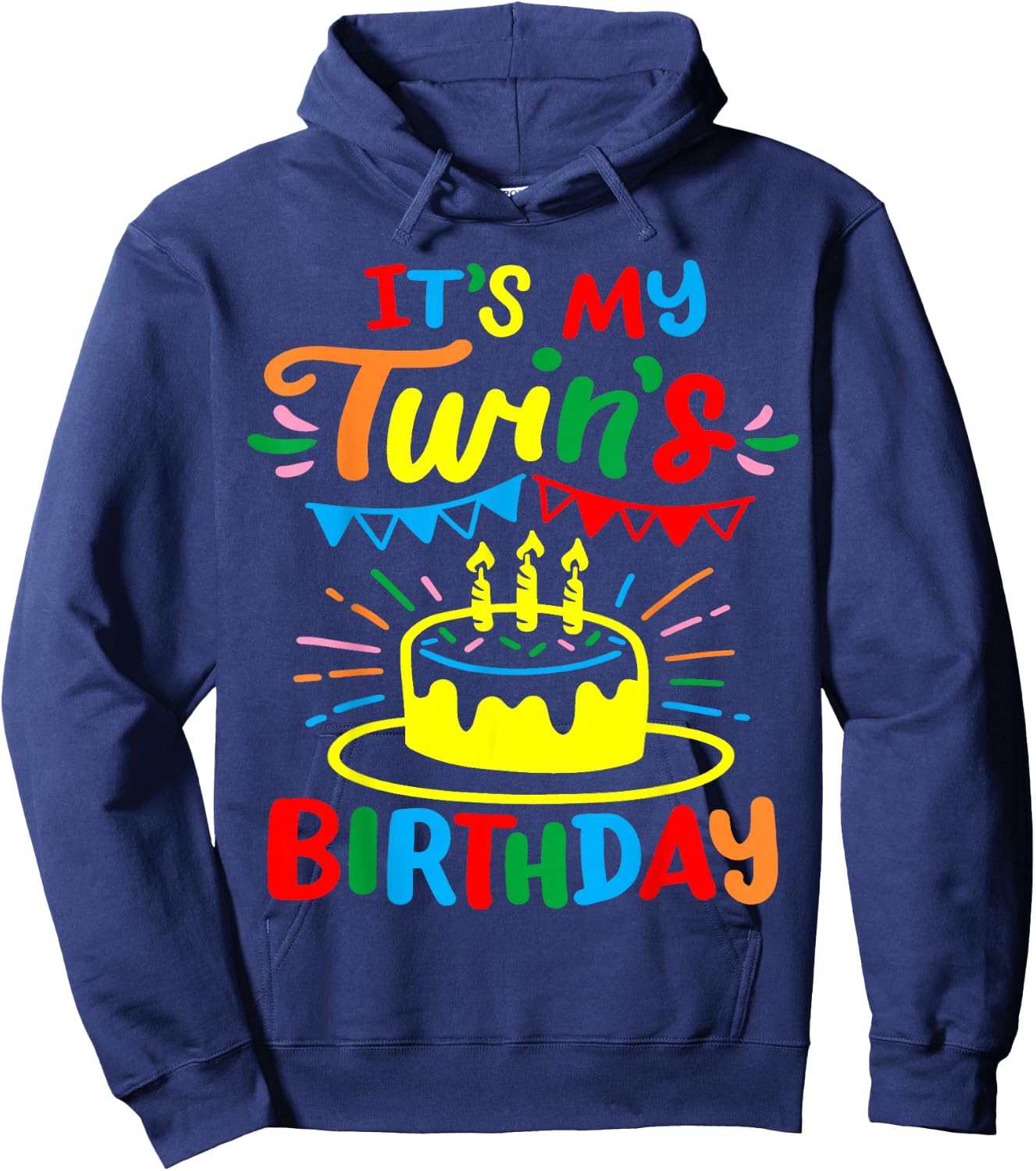 Twins Twin Birthday Hoodie - Hoodie | Navy