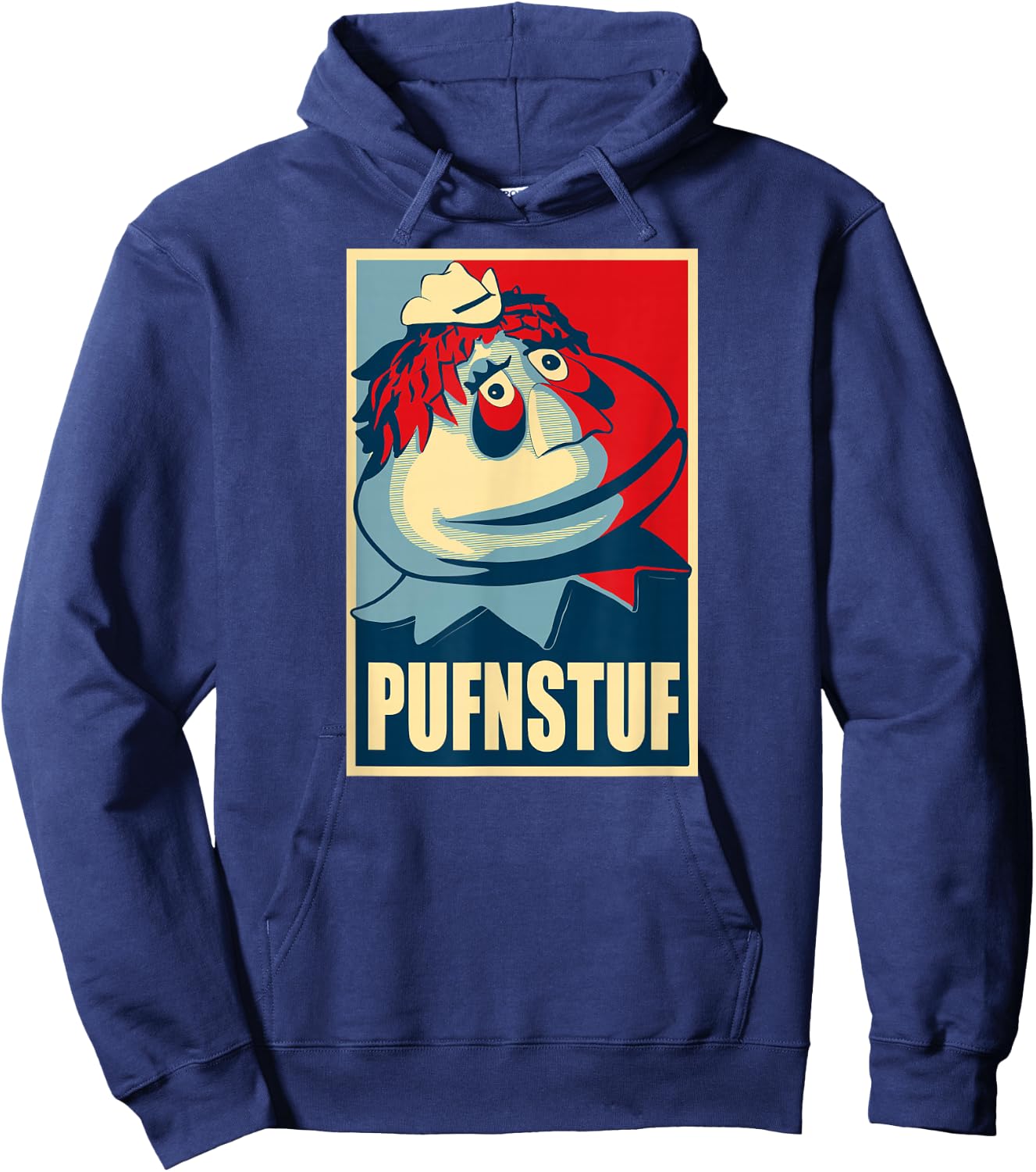 PUFNSTUF - Funny, Obscure pop-Culture Reference Hoodie - Hoodie | Navy