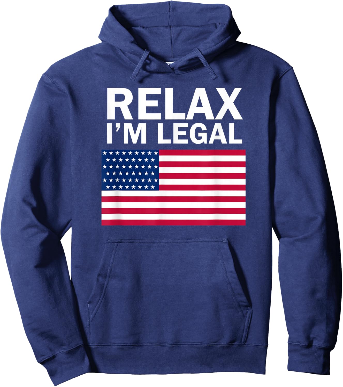 Relax I'm Legal T Shirt Hoodie - Hoodie | Navy