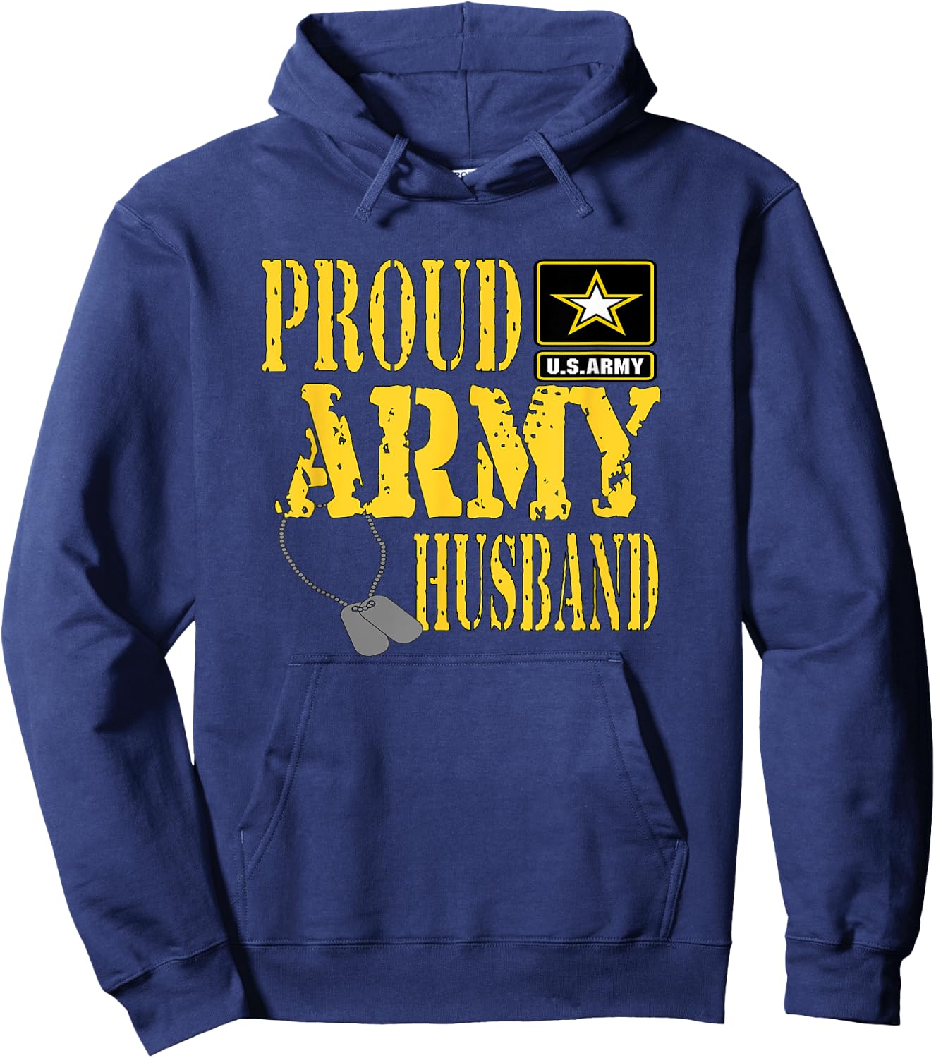 Proud Army Husband Shirt Military Pride T Shirt Hoodie - Hoodie | Navy