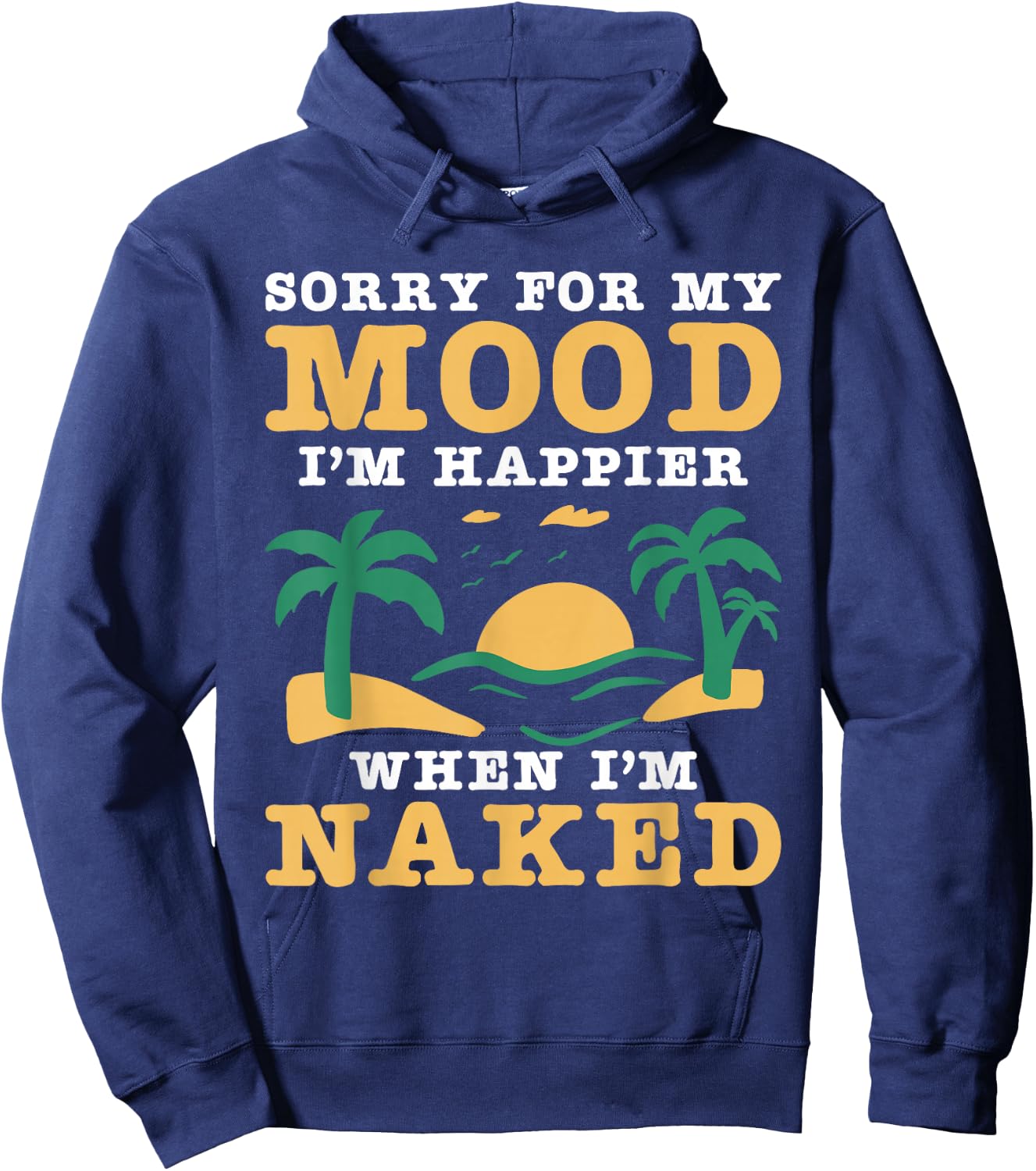 Naturist Nudism Design for a Nudist Hoodie - Hoodie | Navy