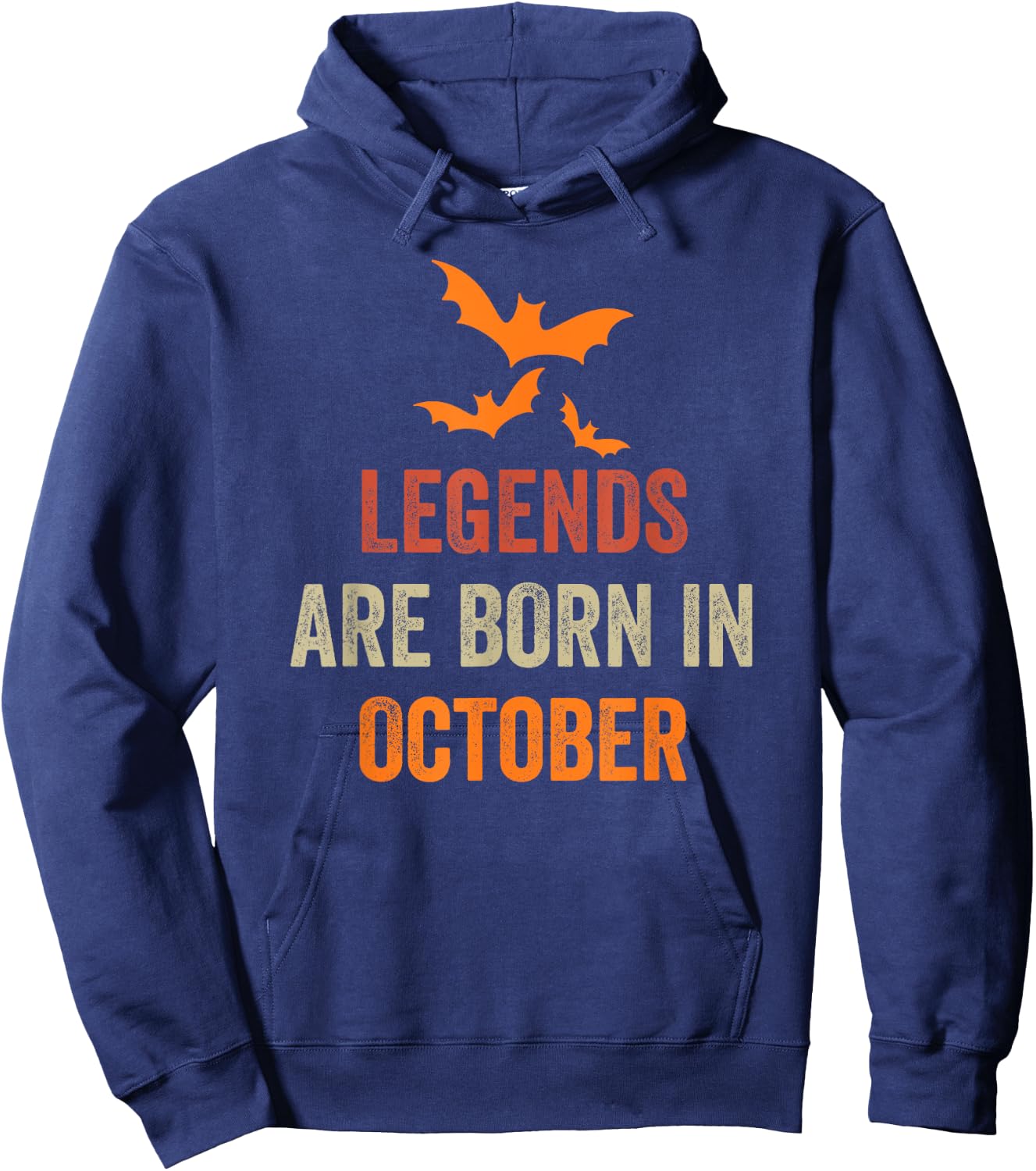 Legends Are Born In October Hoodie - Hoodie | Navy