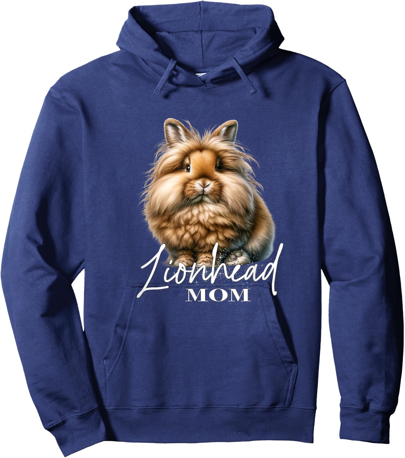 Lionhead Rabbit Mom Hoodie - Hoodie | Navy
