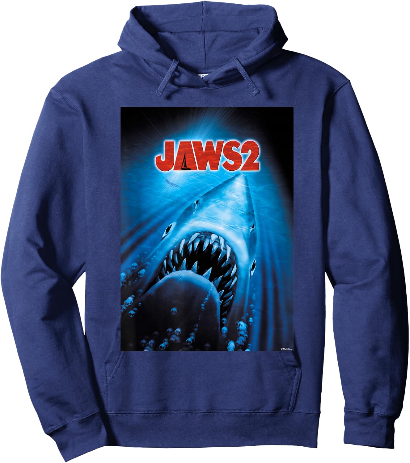 Jaws 2 Anniversary Poster Hoodie - Hoodie | Navy