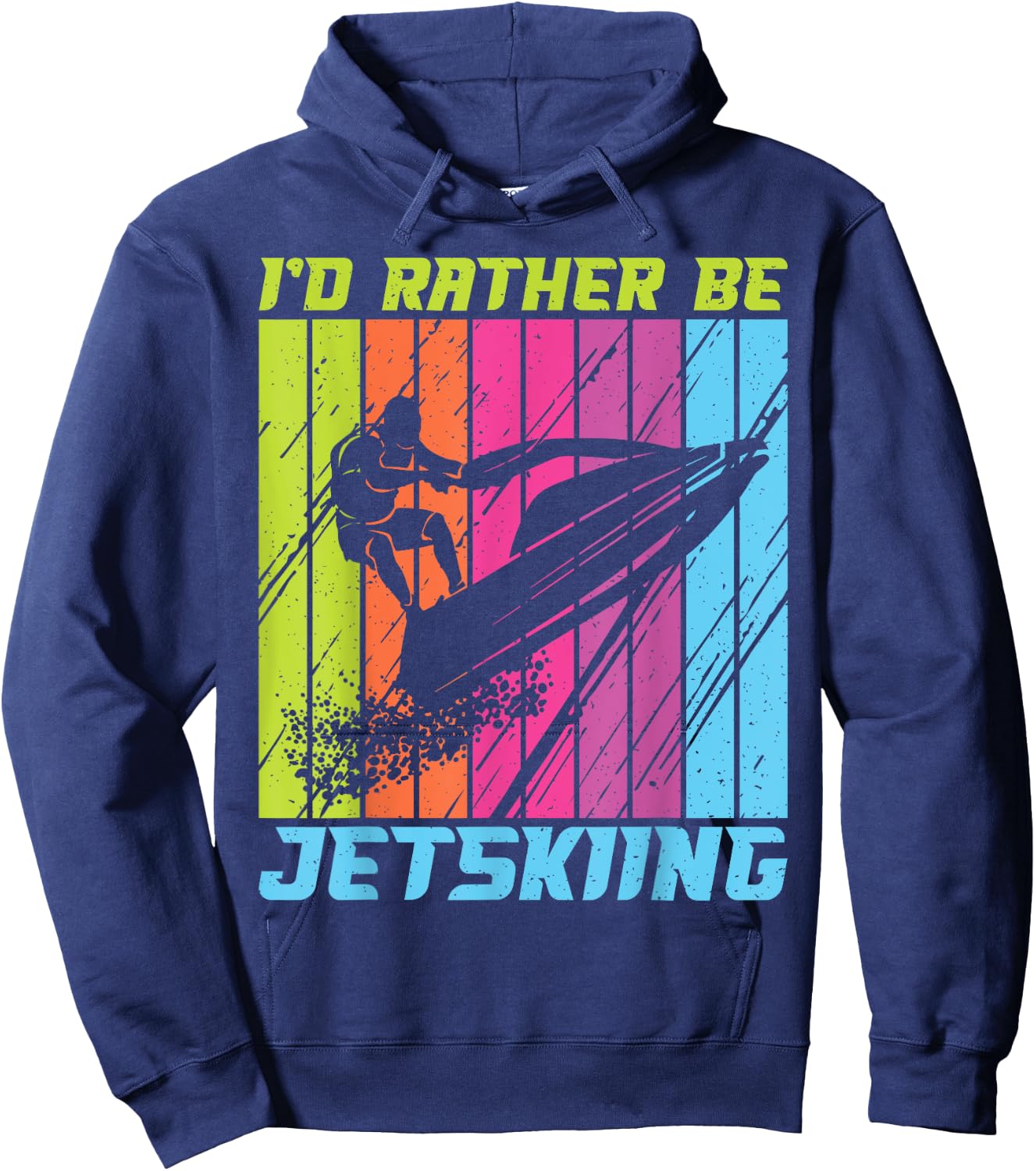 I would rather be Jetskiing Jetski Hoodie - Hoodie | Navy