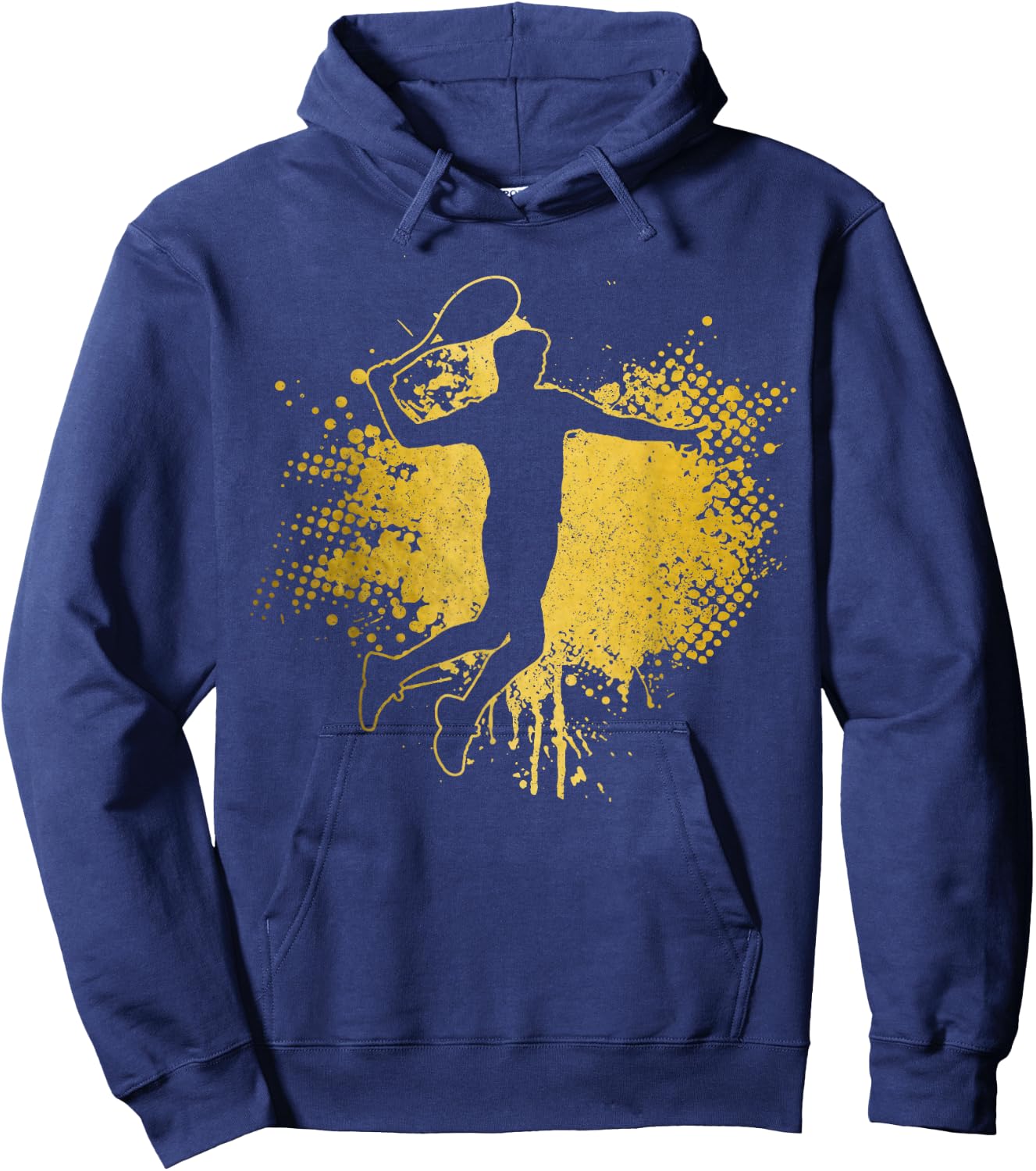 Tennis Player Sports Vintage Men Women Tennis Hoodie - Hoodie | Navy