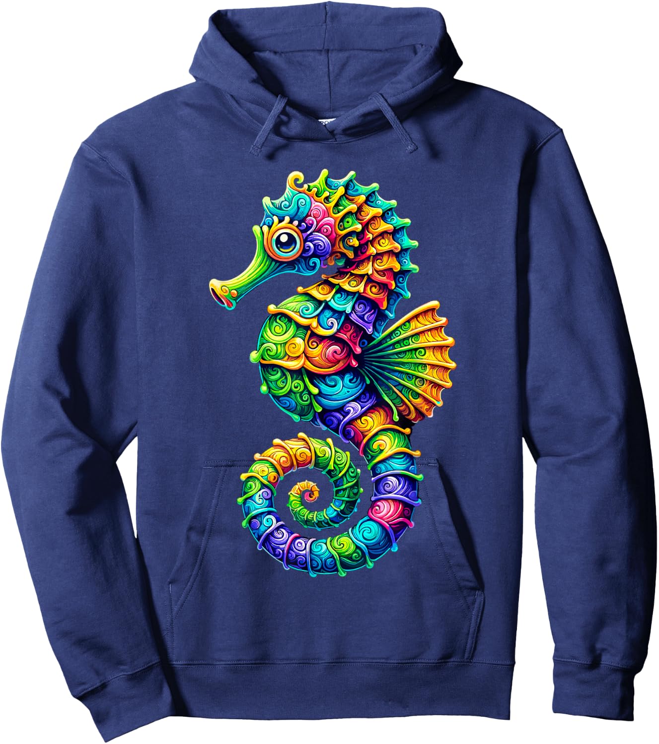 Seahorse Ocean Hoodie - Hoodie | Navy