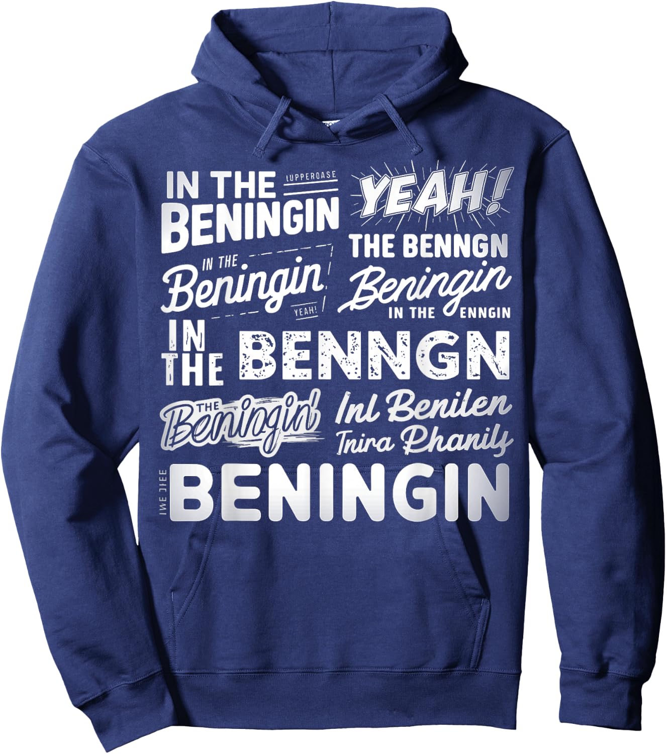 In The Beginning In The Beningin Hoodie - Hoodie | Navy