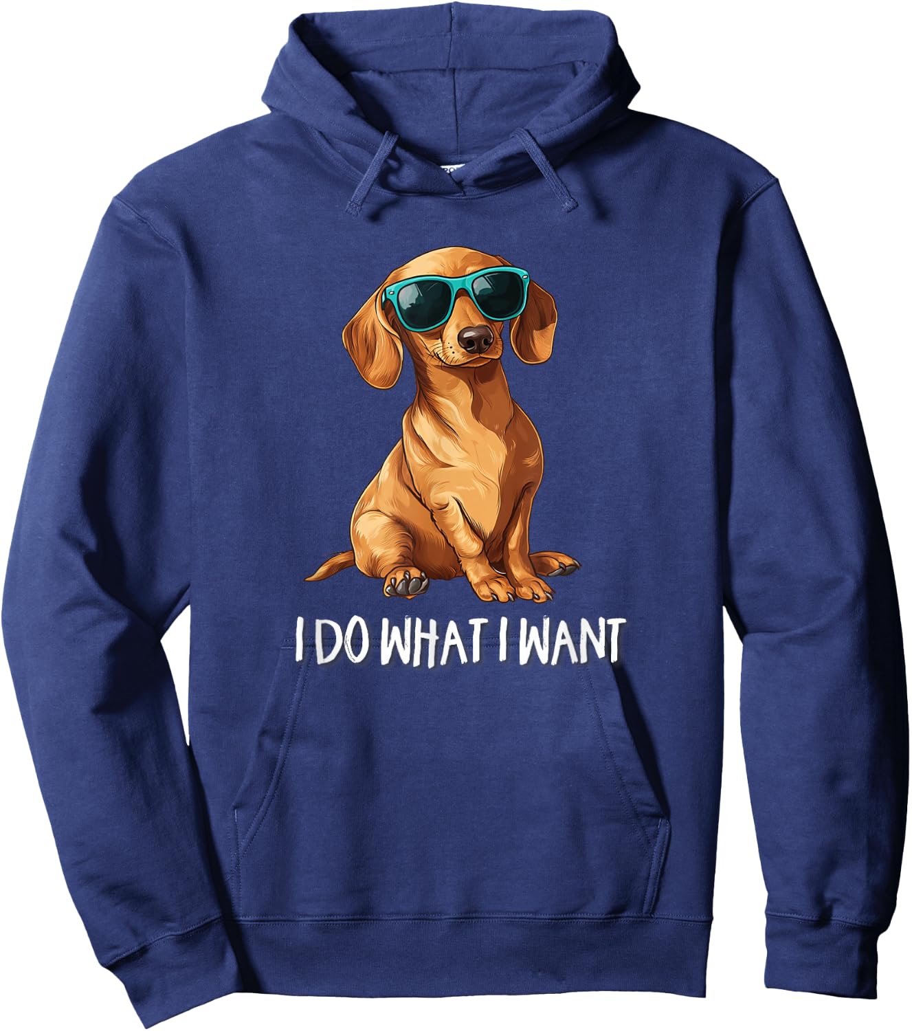 Kids Funny Do What I Want Dachshund Lover Hoodie - Hoodie | Navy
