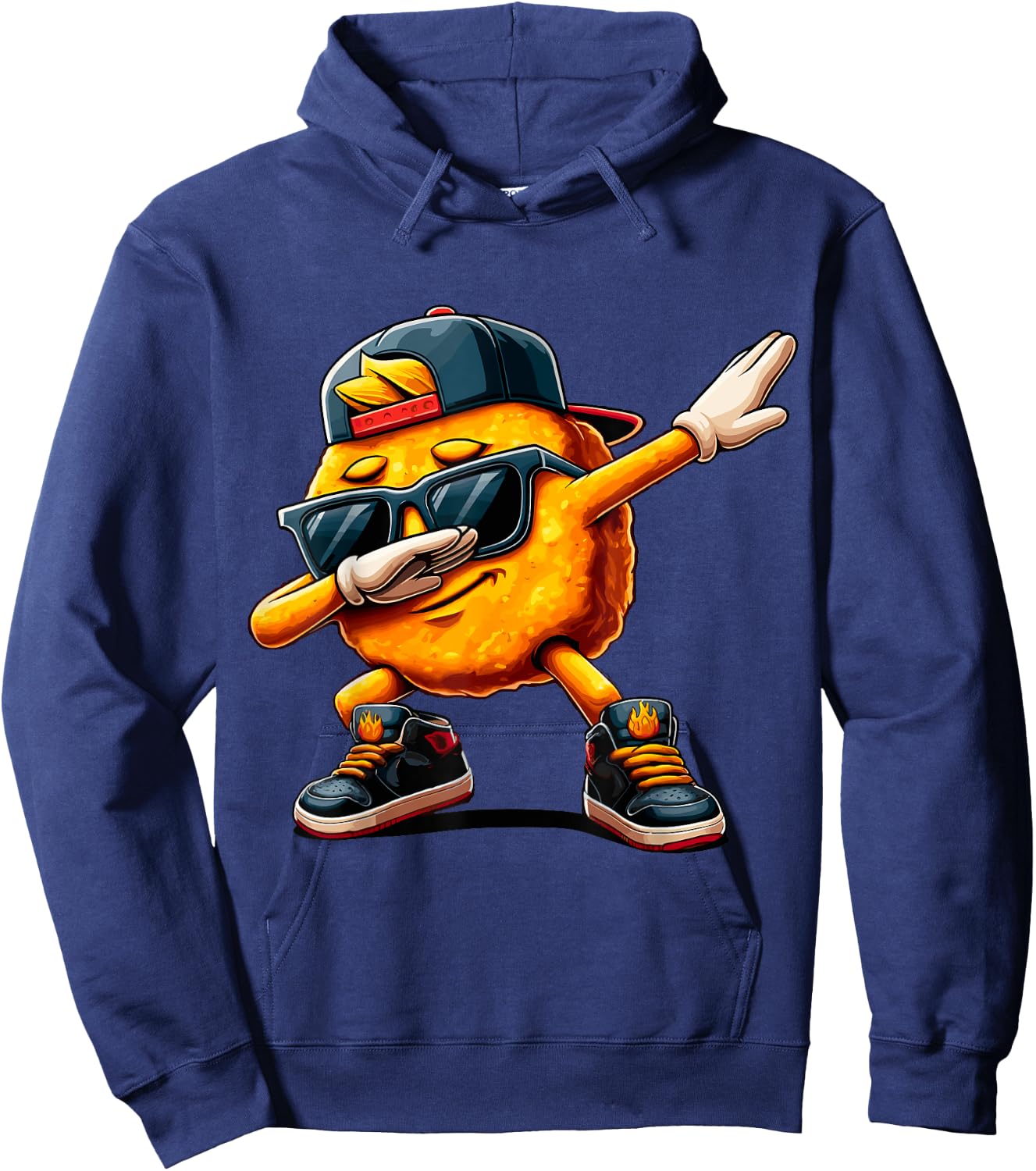 Dabbing Nugget cool Chicken Nugget lover Hoodie - Hoodie | Navy