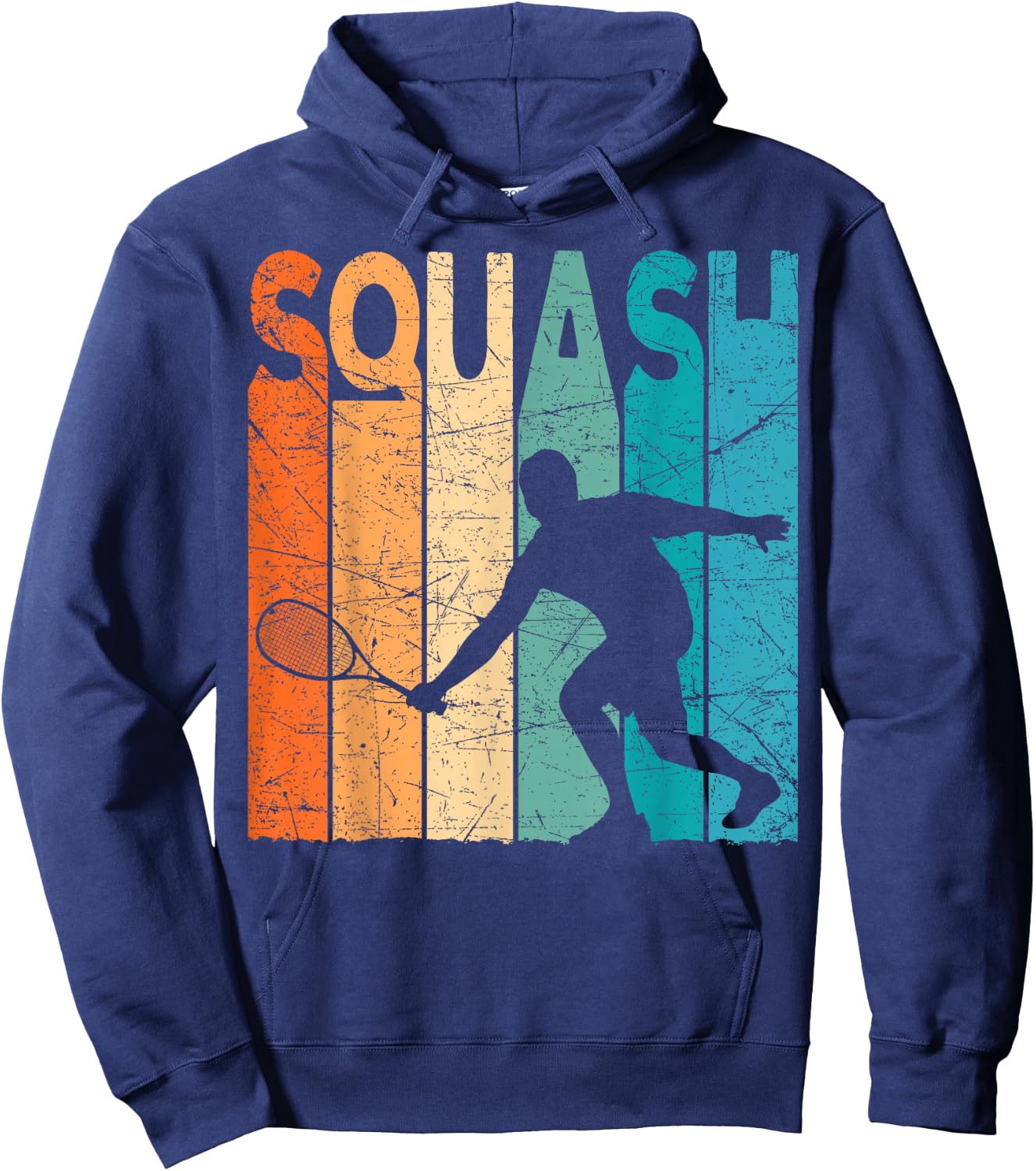 Squash Vintage Squash Player Retro Squash Lover Hoodie - Hoodie | Navy