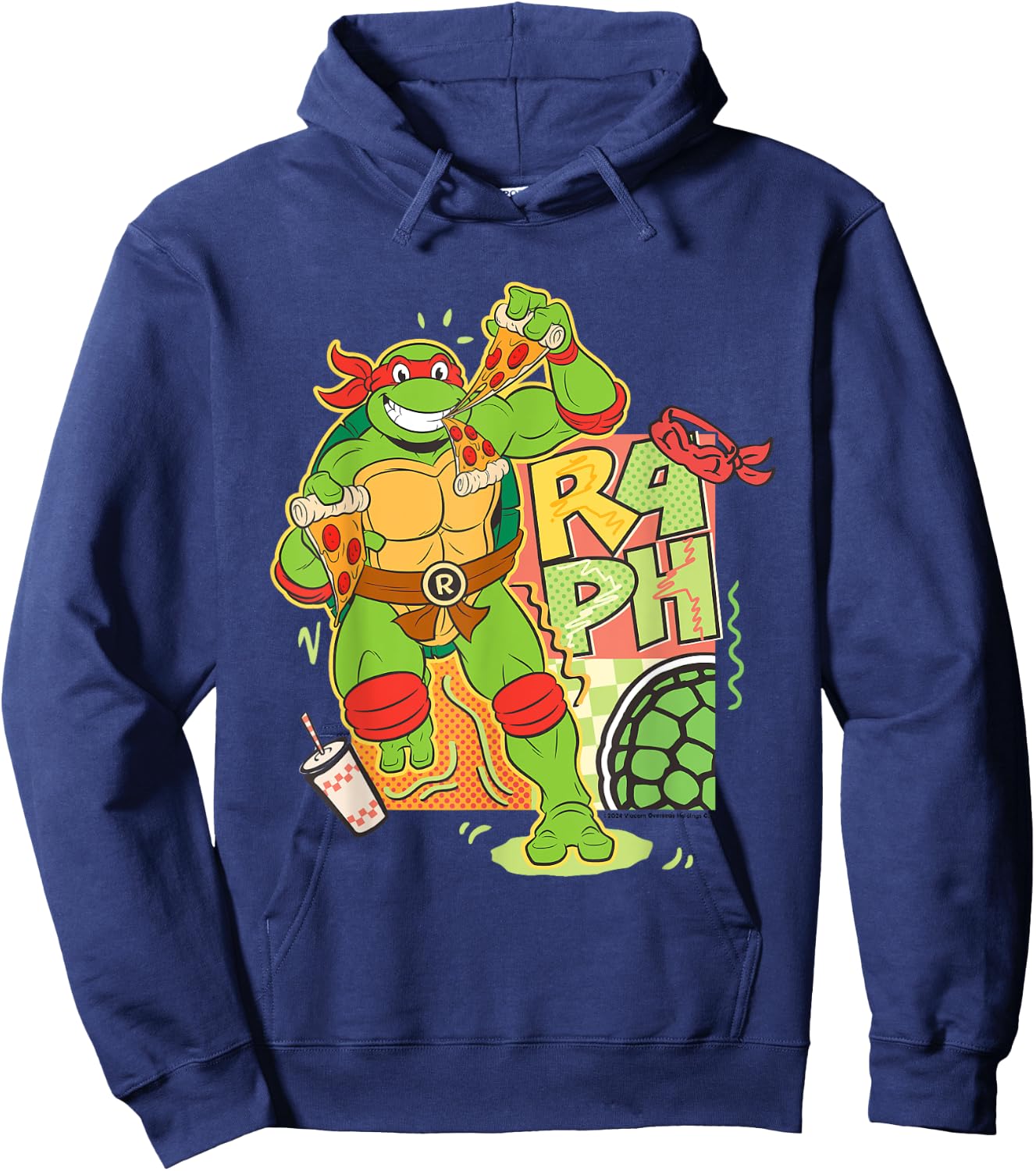 Teenage Mutant Ninja Turtles Raphael Pizza Hoodie - Hoodie | Navy