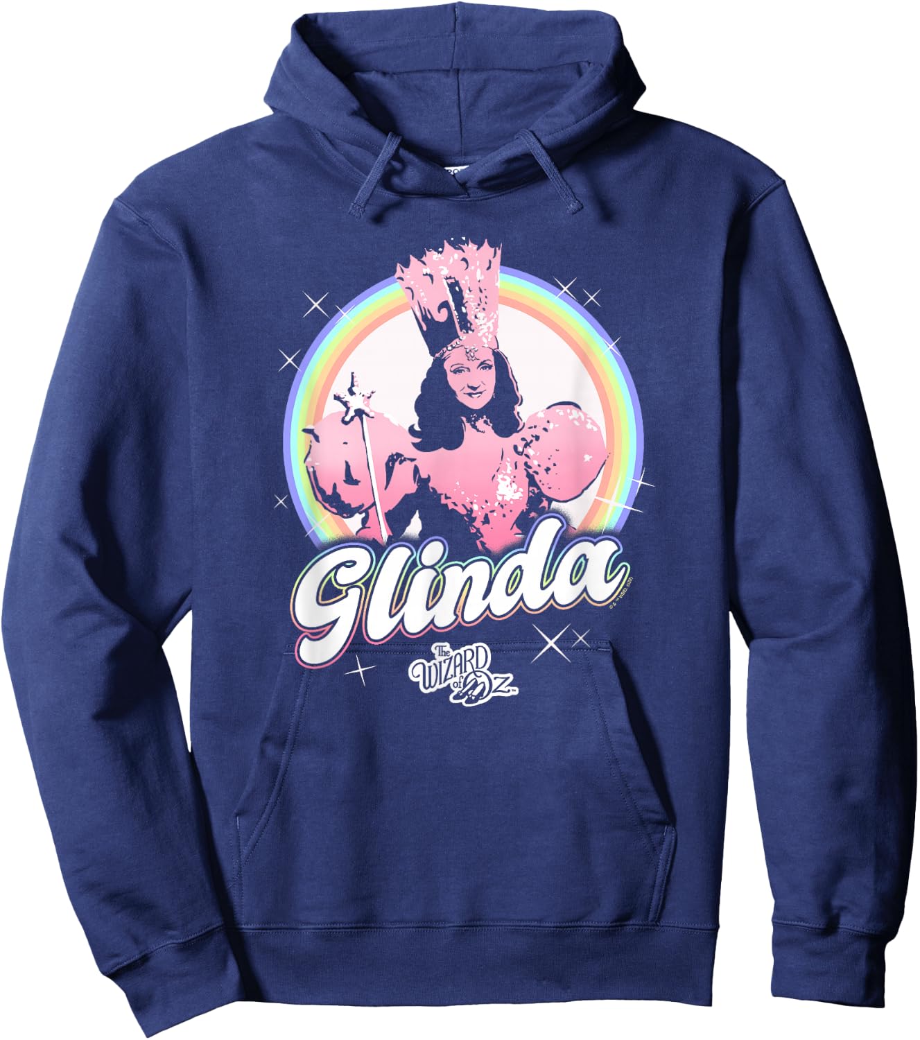 The Wizard of Oz Pride Glinda Rainbow Poster Hoodie - Hoodie | Navy