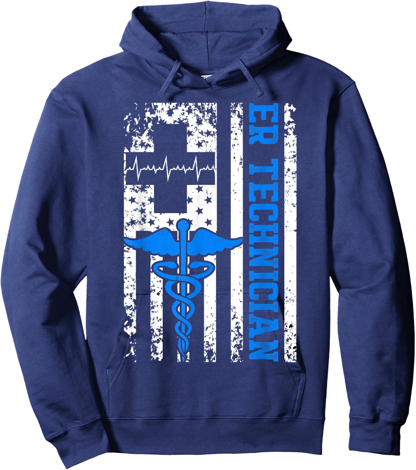 ER Technician Skills Emergency Room Tech Hoodie - Hoodie | Navy