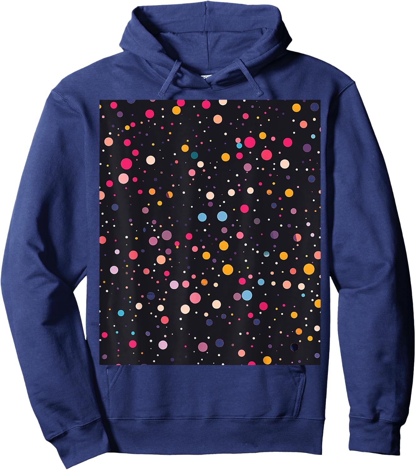 Polka Dots Hoodie - Hoodie | Navy