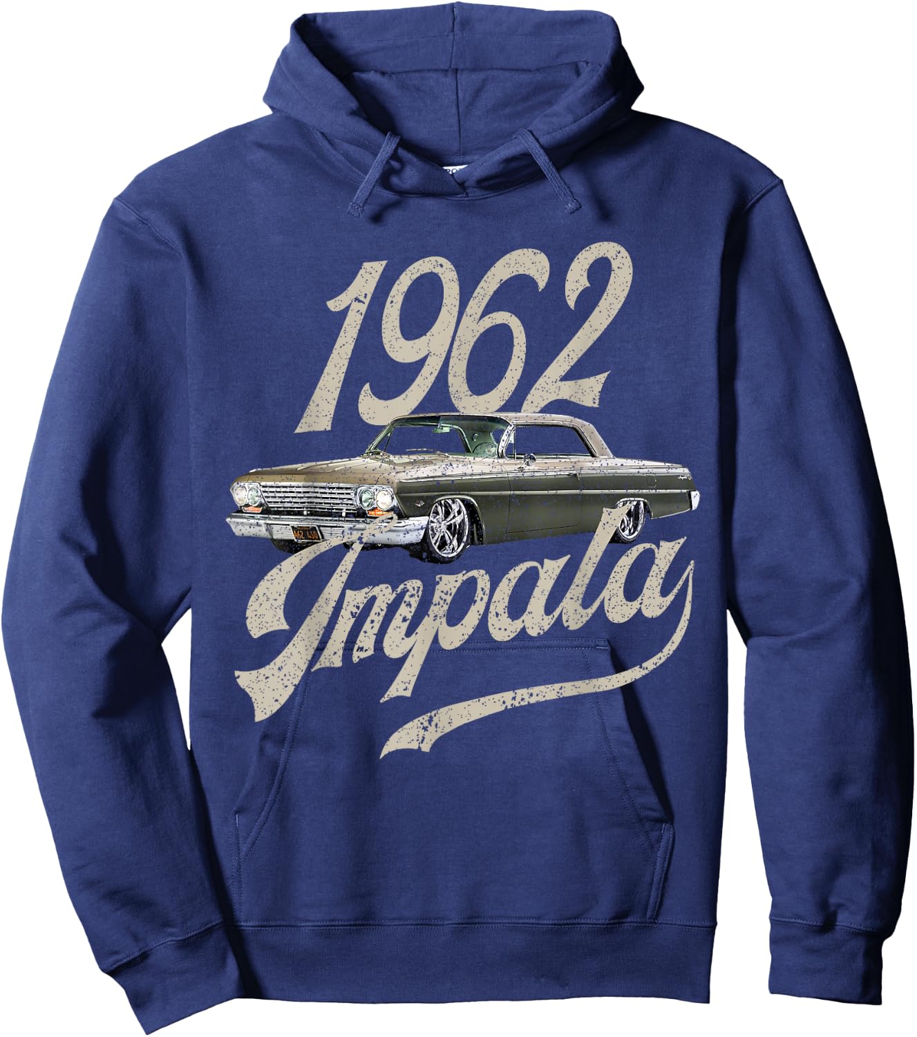 1962 Chevys Impala 60s Hoodie - Hoodie | Navy
