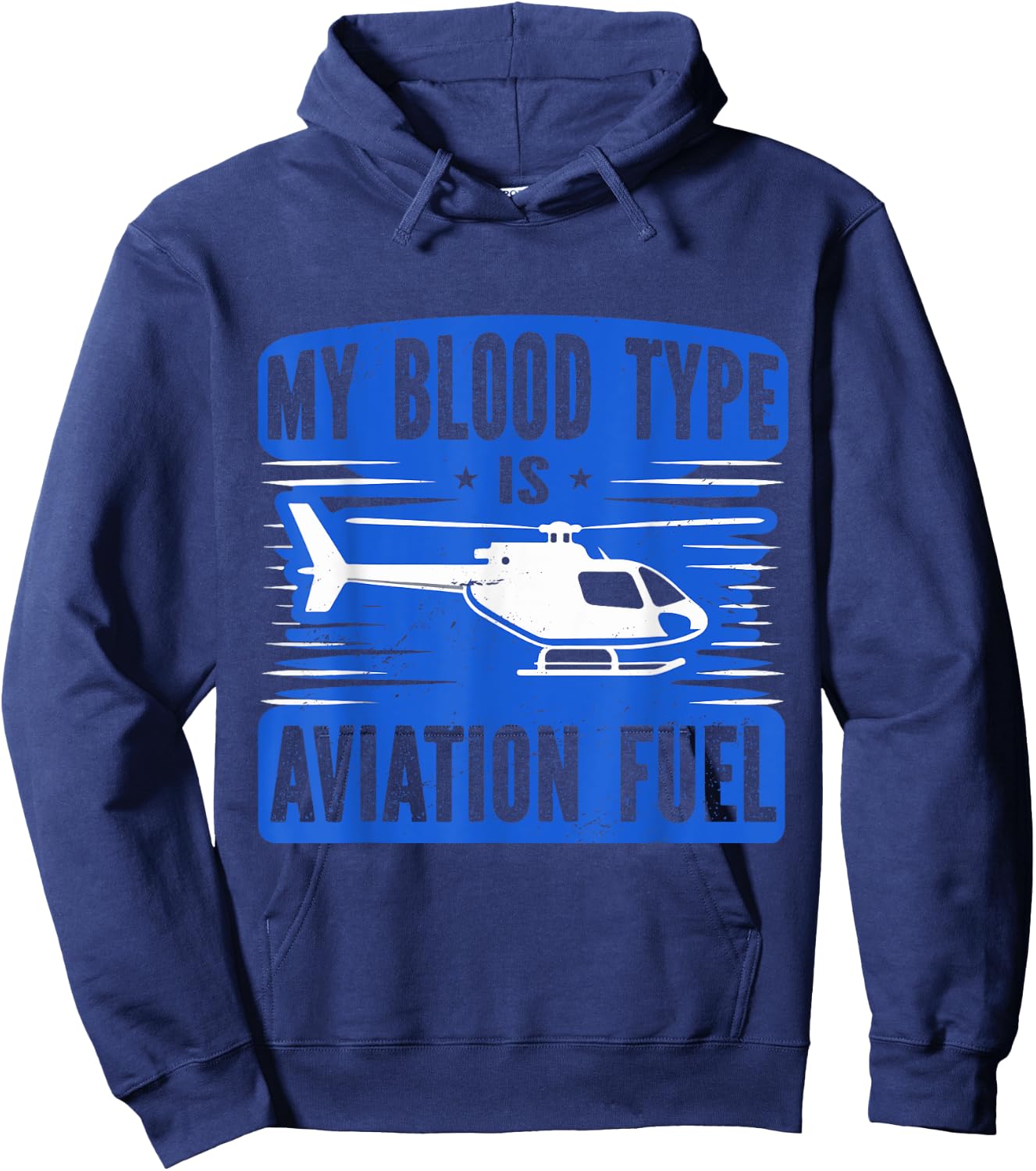 Helicopter Pilot Funny Hoodie - Hoodie | Navy