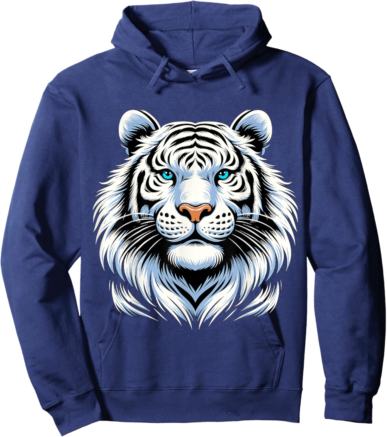 White Bengal Tiger Hoodie - Hoodie | Navy