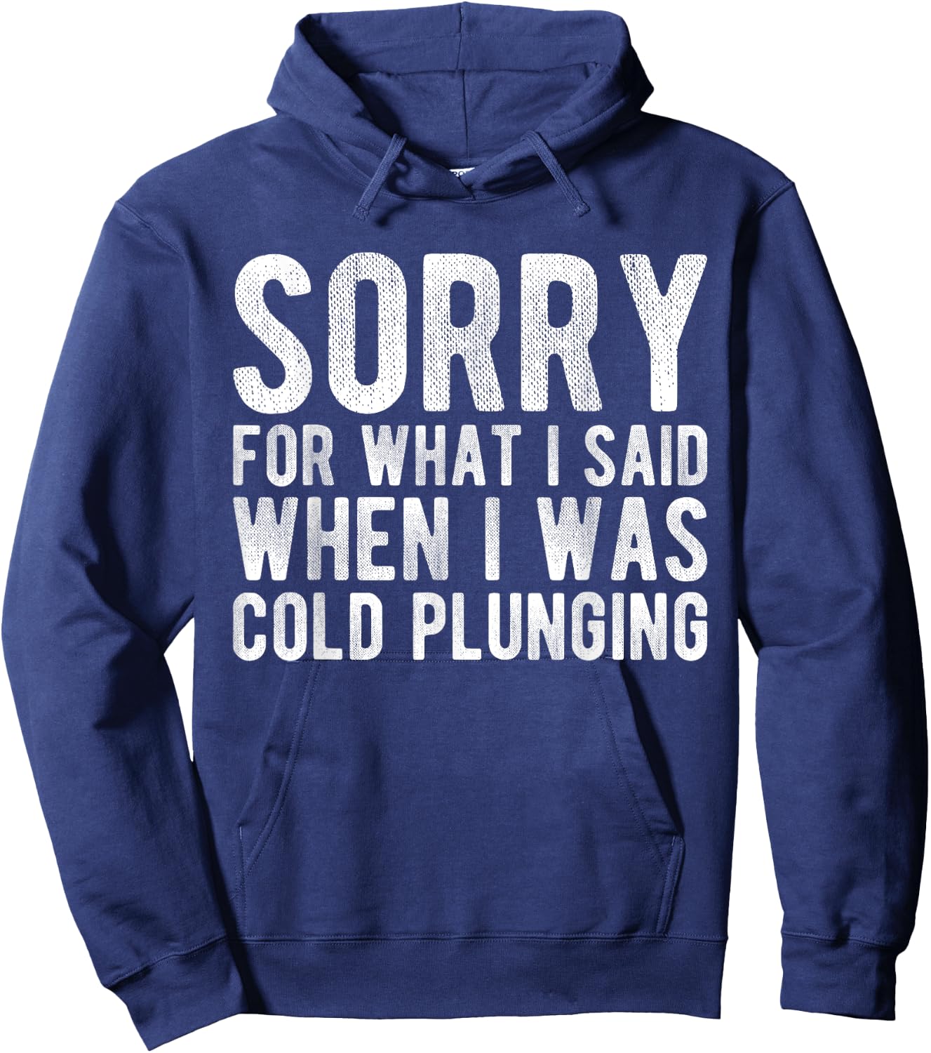 Sorry For What I Said When I Was Cold Plunging Hoodie - Hoodie | Navy