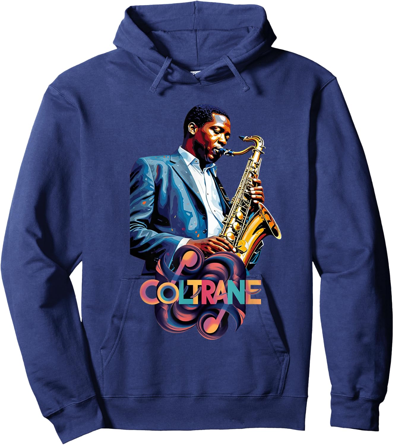 Yes, I Speak Coltrane - Jazz Music Lover Hoodie - Hoodie | Navy