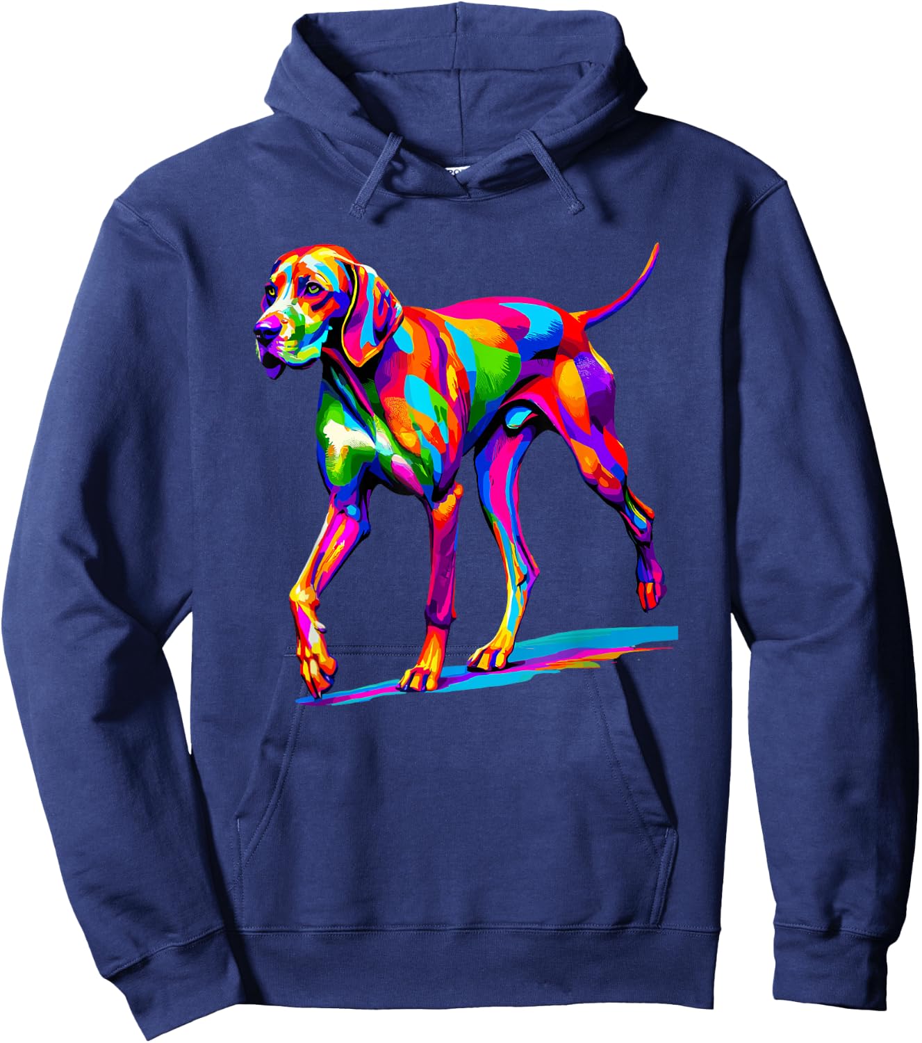 Colourful Pop Art English Pointer Hoodie - Hoodie | Navy