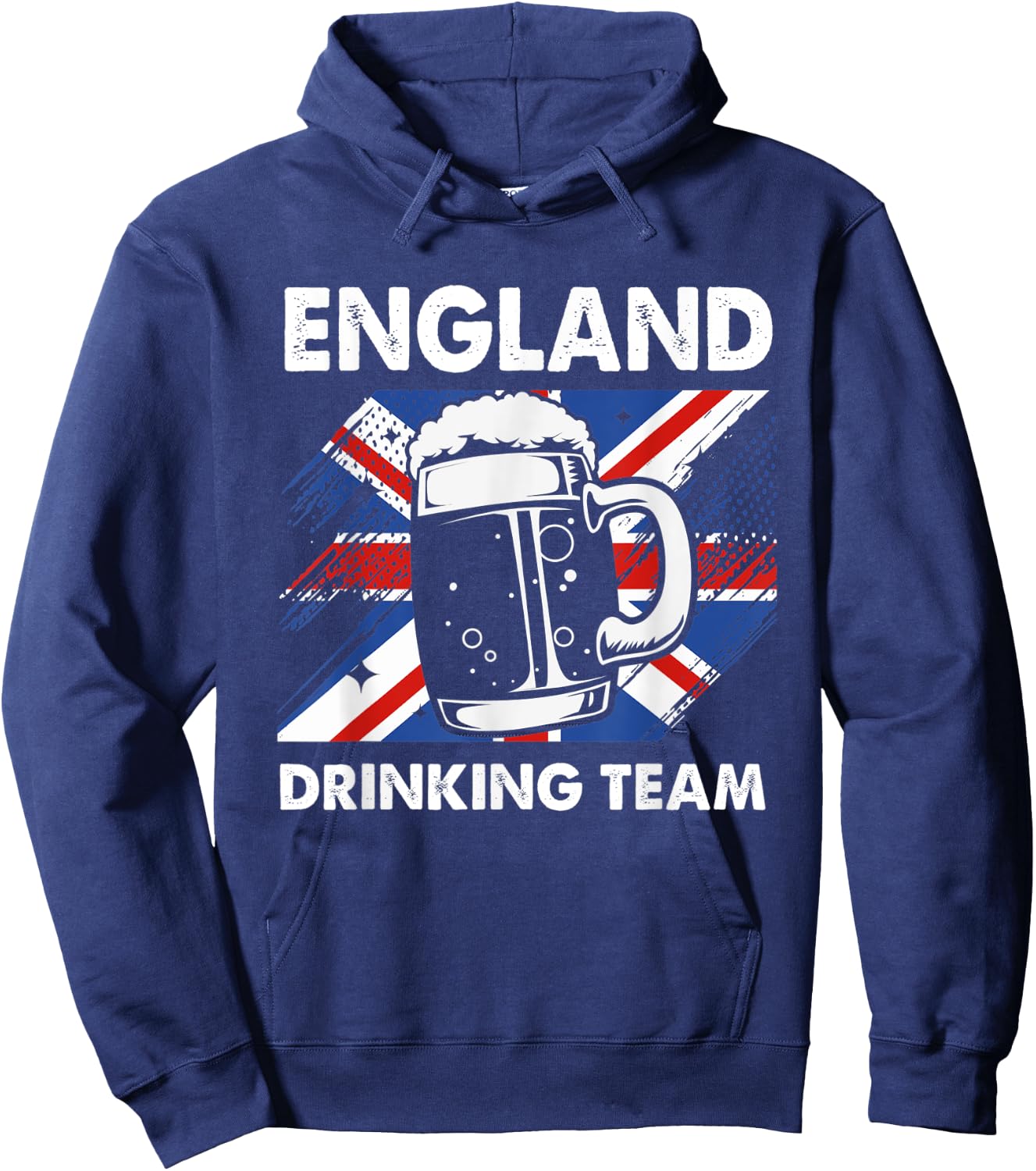 Beer UK Flag England Drinking Team Hoodie - Hoodie | Navy