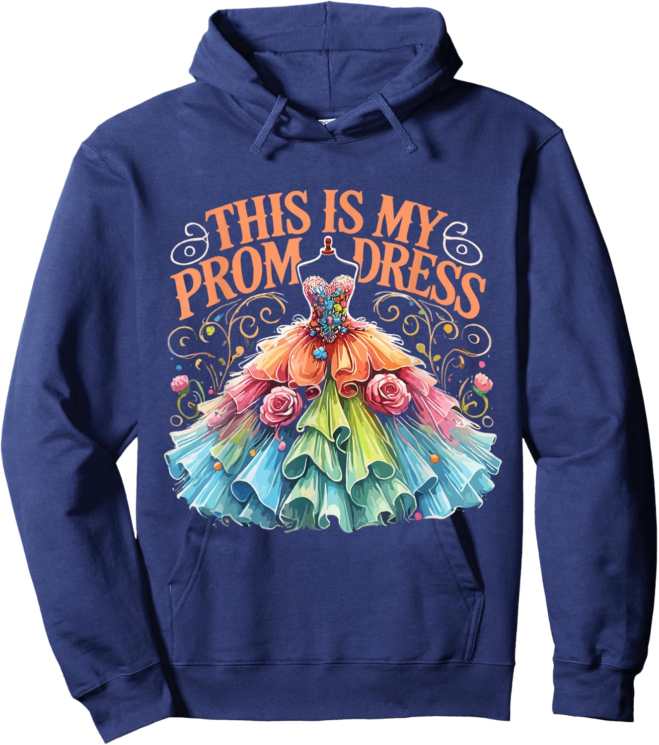 Prom Party Promenade This Is My Prom Dress Hoodie - Hoodie | Navy