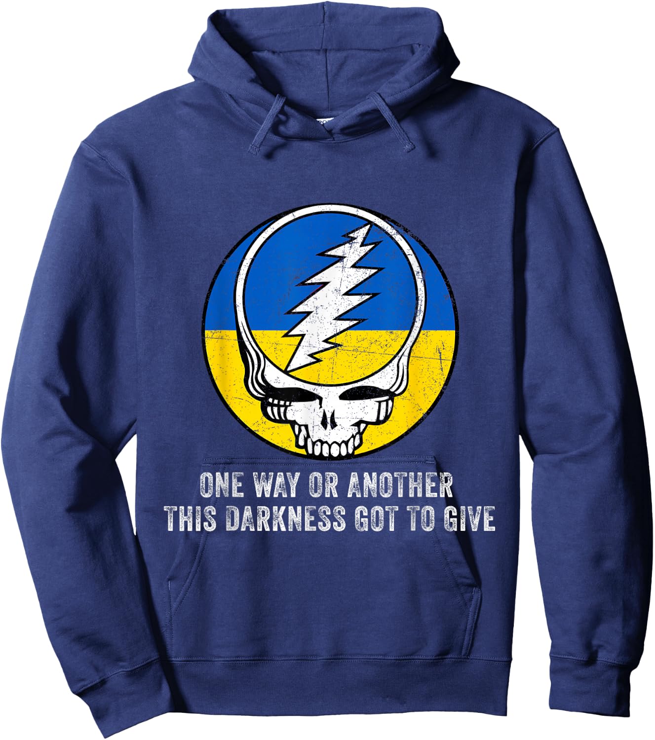 One Way Or Another This Darkness Got To Give Hoodie - Hoodie | Navy