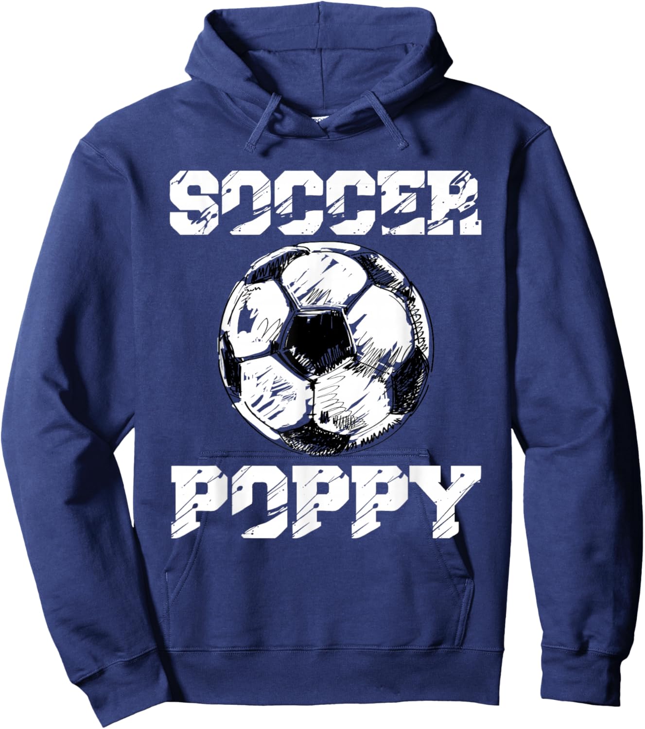 Soccer Poppy Funny Soccer Player Poppy Hoodie - Hoodie | Navy