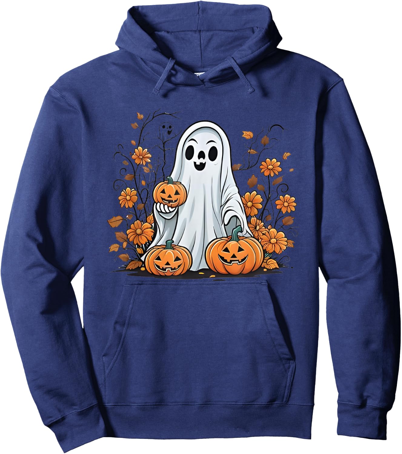Halloween Ghost Funny Women Hoodie - Hoodie | Navy