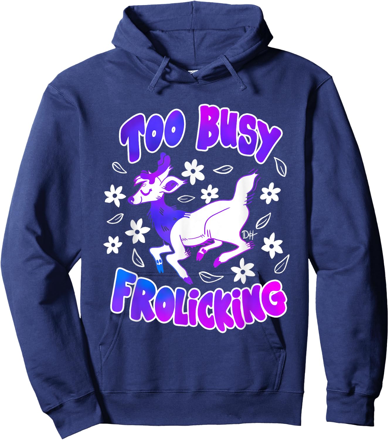 Too Busy Frolicking Hoodie - Hoodie | Navy