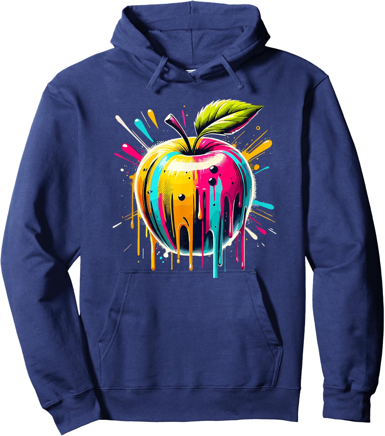 Colorful Pop Art Apple Apples Hoodie - Hoodie | Navy