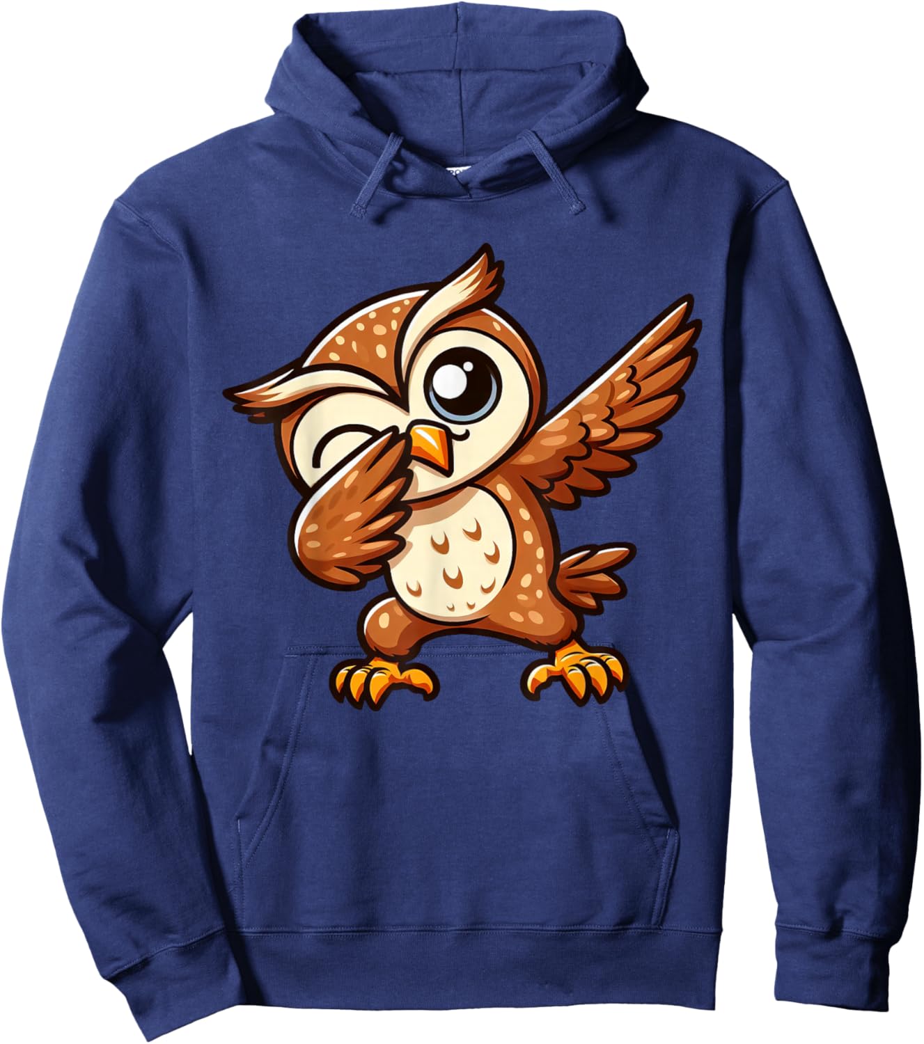 Wise Cool Owl Dabbing Dab Pose Hoodie - Hoodie | Navy