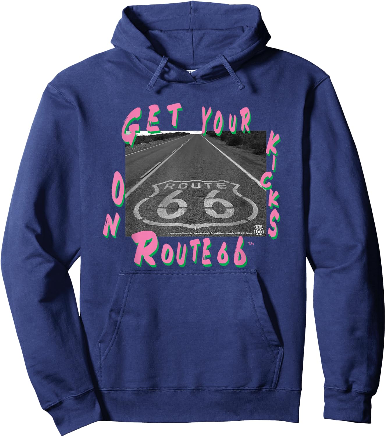 Route 66/ (rt66-04) Hoodie - Hoodie | Navy