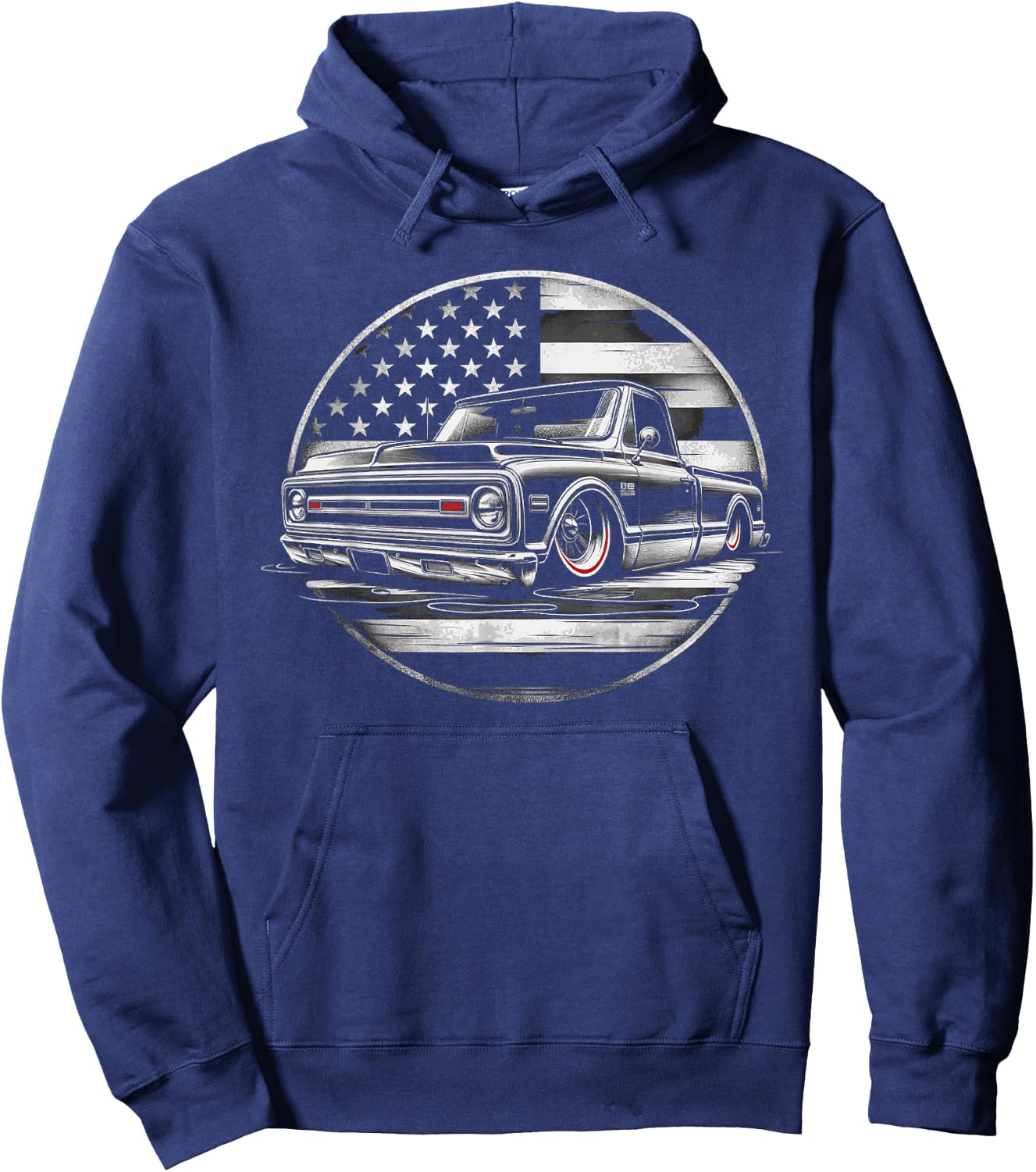C10 Vintage Classic Custom Truck Hoodie - Hoodie | Navy
