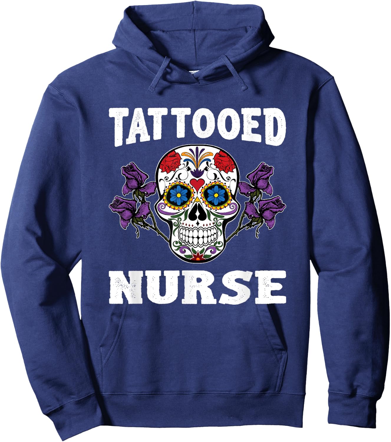 Tattooed Nurse Shirt Funny Nurse Gifts Hoodie - Hoodie | Navy