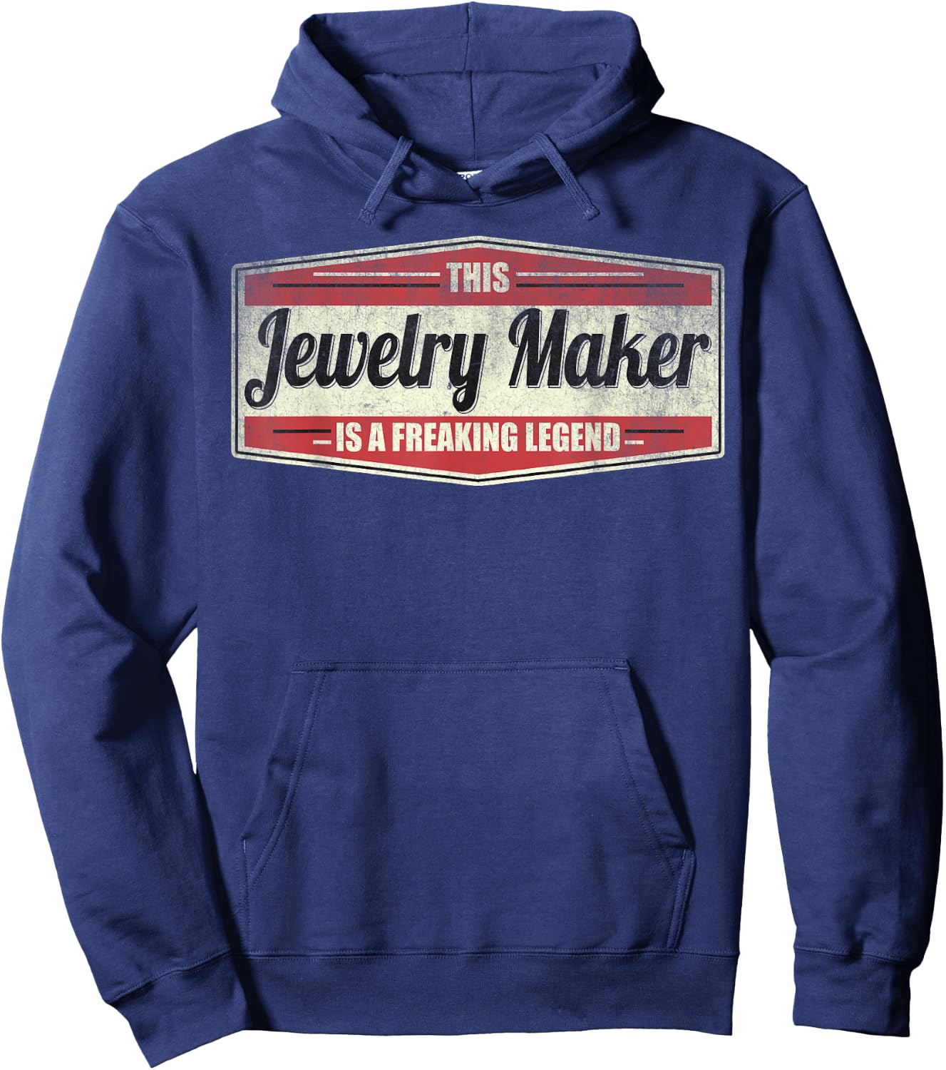 Funny Profession Quote Vintage Jewelry Maker Hoodie - Hoodie | Navy