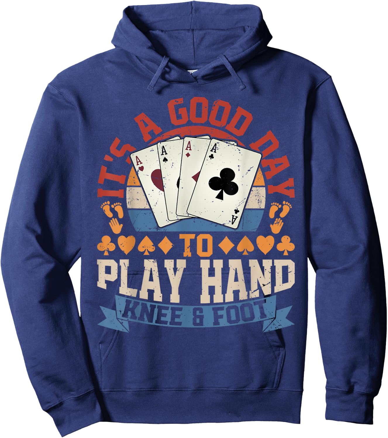 Good Day To Play Hand Knee & Foot Hoodie - Hoodie | Navy