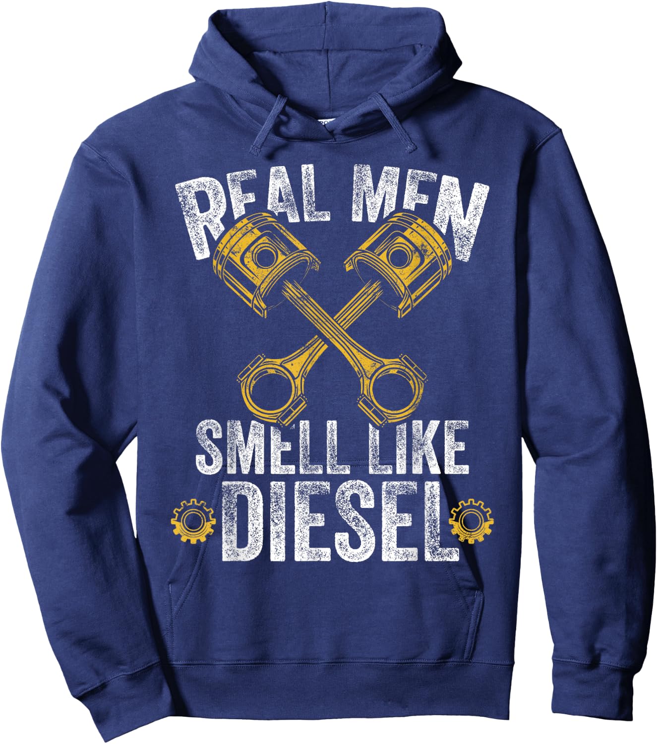 Real Men Smell Like Diesel - Diesel Mechanic Hoodie - Hoodie | Navy